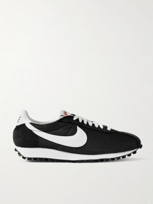 LD-1000 Leather and Suede-Trimmed Mesh Sneakers LD-1000 Leather and Suede-Trimmed Mesh Sneakers