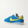 Cortez Suede and Leather-Trimmed Shell Sneakers - BK Cortez Suede and Leather-Trimmed Shell Sneakers - BK