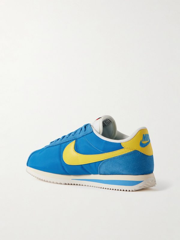 Cortez Suede and Leather-Trimmed Shell Sneakers - BK Cortez Suede and Leather-Trimmed Shell Sneakers - BK