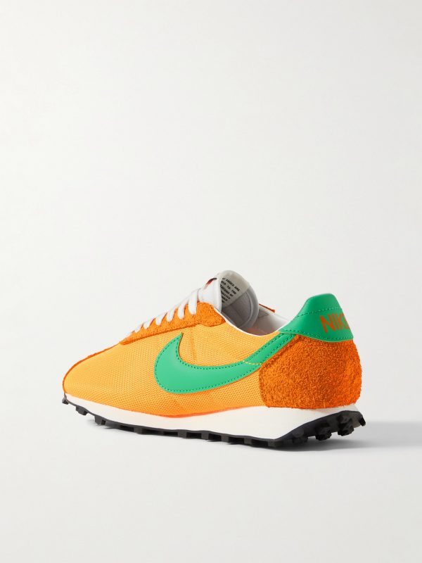 LD-1000 Leather and Suede-Trimmed Mesh Sneakers - BK LD-1000 Leather and Suede-Trimmed Mesh Sneakers - BK
