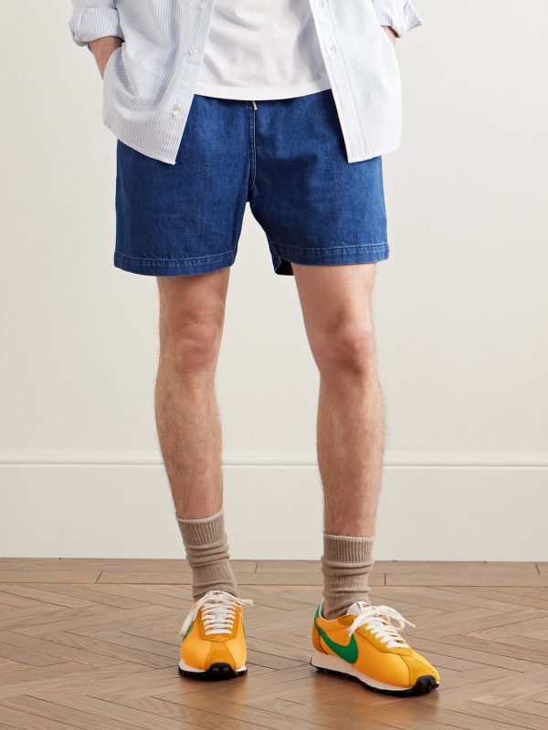 LD-1000 Leather and Suede-Trimmed Mesh Sneakers - OU LD-1000 Leather and Suede-Trimmed Mesh Sneakers - OU