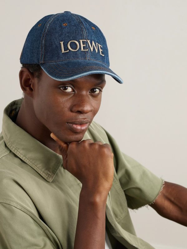 + Paula's Ibiza Appliquéd Logo-Embroidered Denim Baseball Cap - OU + Paula's Ibiza Appliquéd Logo-Embroidered Denim Baseball Cap - OU