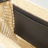 + Paula's Ibiza Leather-Trimmed Raffia Tote Bag - E1