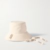+ Paula’s Ibiza Logo-Appliquèd Cotton-Canvas Bucket Hat - BK