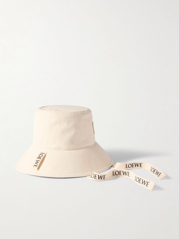 + Paula’s Ibiza Logo-Appliquèd Cotton-Canvas Bucket Hat - BK