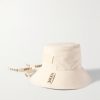 + Paula’s Ibiza Logo-Appliquèd Cotton-Canvas Bucket Hat