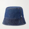 + Paula's Ibiza Logo-Embroidered Denim Bucket Hat - BK