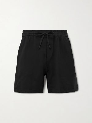 Straight-Leg Stretch Recycled-Jersey Drawstring Shorts Straight-Leg Stretch Recycled-Jersey Drawstring Shorts