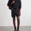 Straight-Leg Stretch Recycled-Jersey Drawstring Shorts - OU