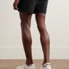 License to Train Straight-Leg 7" Stretch Recycled-Shell Drawstring Shorts - BK
