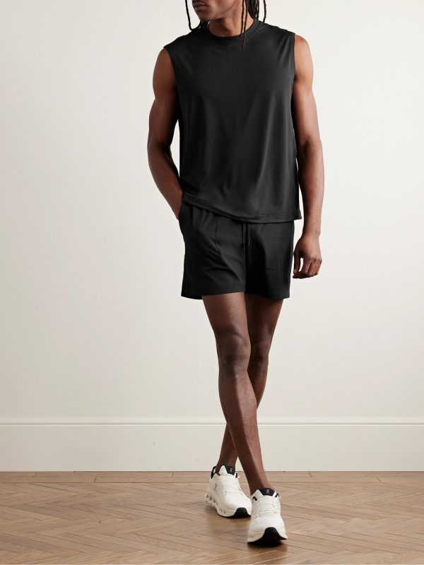 License to Train Straight-Leg 7" Stretch Recycled-Shell Drawstring Shorts - OU