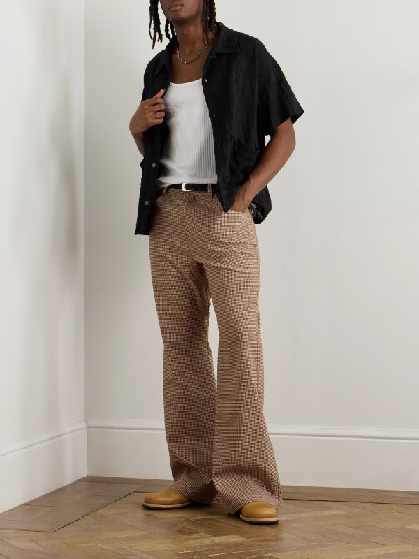 Stretch-Cotton and Linen-Blend Seersucker Shirt - OU Stretch-Cotton and Linen-Blend Seersucker Shirt - OU