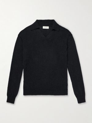 Textured Organic Cotton-Blend Sweater Textured Organic Cotton-Blend Sweater