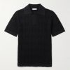 Open-Knit Cotton Polo Shirt Open-Knit Cotton Polo Shirt