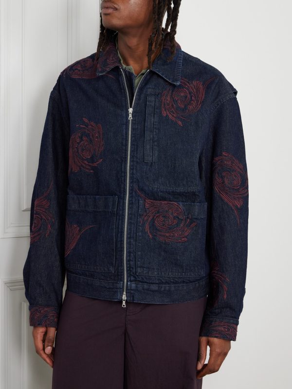 Embroidered Denim Jacket - FR Embroidered Denim Jacket - FR