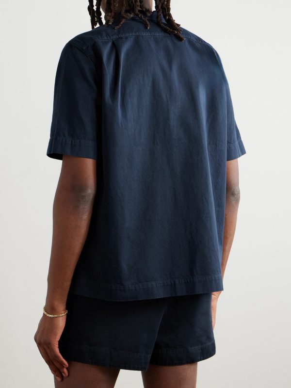 Camp-Collar Cotton-Twill Shirt - BK Camp-Collar Cotton-Twill Shirt - BK