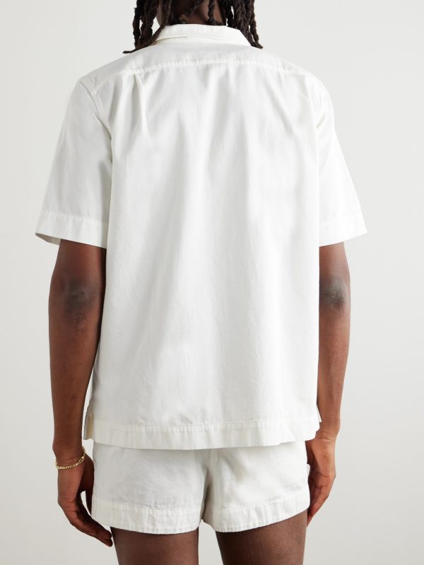 Camp-Collar Cotton-Twill Shirt - BK Camp-Collar Cotton-Twill Shirt - BK
