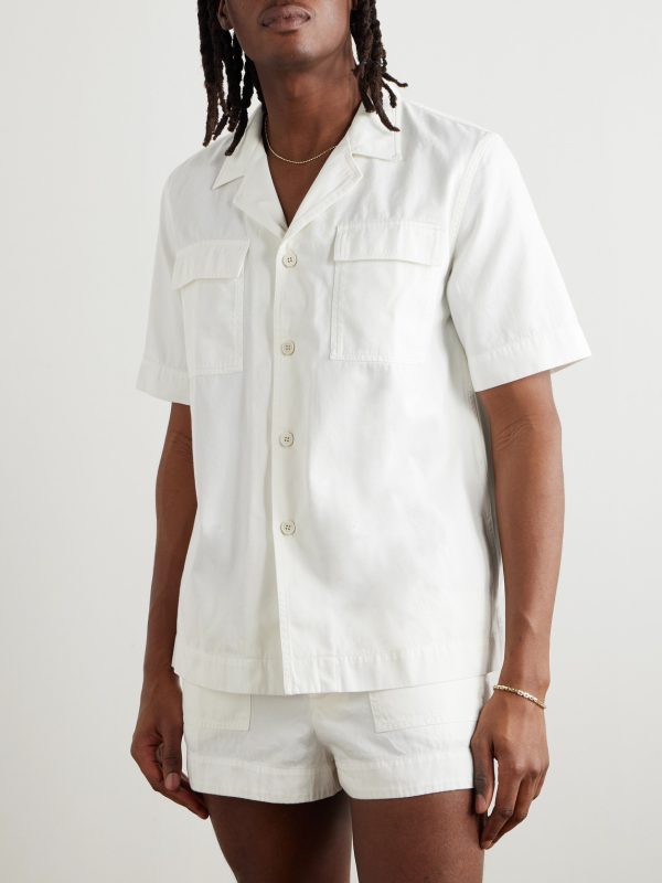 Camp-Collar Cotton-Twill Shirt - FR Camp-Collar Cotton-Twill Shirt - FR