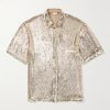 Oversized Sequinned Crepe Shirt Oversized Sequinned Crepe Shirt