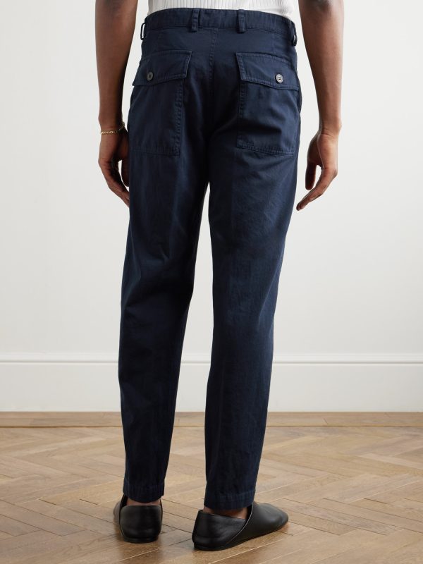 Slim-Fit Cropped Cotton-Jersey Trousers - BK