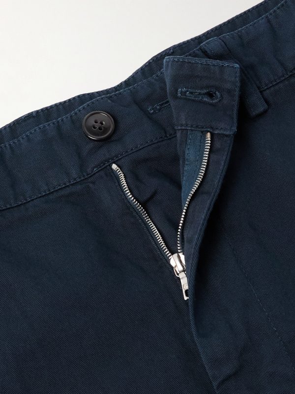 Slim-Fit Cropped Cotton-Jersey Trousers - E1