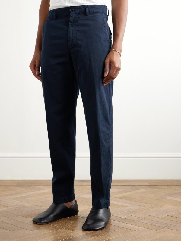 Slim-Fit Cropped Cotton-Jersey Trousers - FR