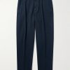 Slim-Fit Cropped Cotton-Jersey Trousers