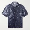 Sequined Crepe Shirt