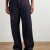 Embroidered Straight-Leg Jeans - FR