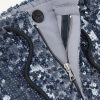 Wide-Leg Sequinned Crepe Drawstring Trousers - E1 Wide-Leg Sequinned Crepe Drawstring Trousers - E1