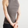 Logo-Embroidered Ribbed Cotton Tank Top - BK Logo-Embroidered Ribbed Cotton Tank Top - BK