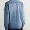 Logo-Embroidered Denim Shirt - BK Logo-Embroidered Denim Shirt - BK