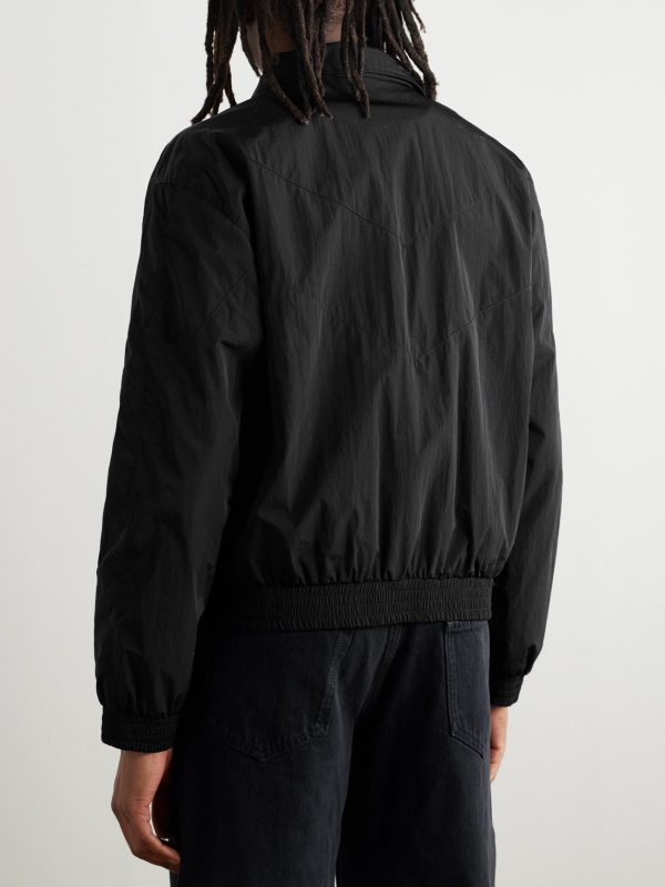 Logo-Embroidered Shell Bomber Jacket - BK Logo-Embroidered Shell Bomber Jacket - BK