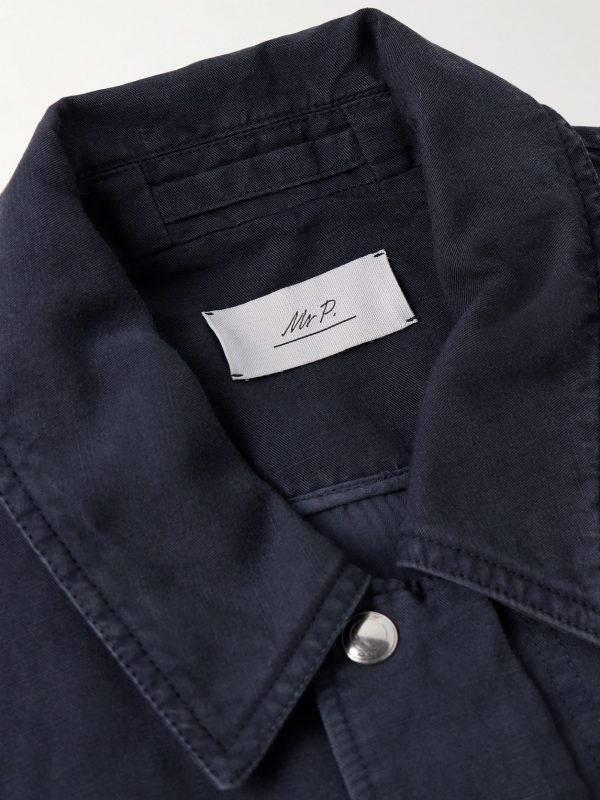 Cotton and Linen-Blend Twill Field Jacket - CU Cotton and Linen-Blend Twill Field Jacket - CU