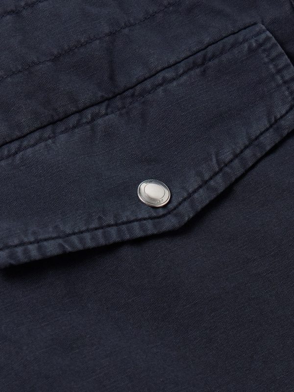Cotton and Linen-Blend Twill Field Jacket - E1 Cotton and Linen-Blend Twill Field Jacket - E1