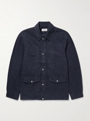 Cotton and Linen-Blend Twill Field Jacket Cotton and Linen-Blend Twill Field Jacket