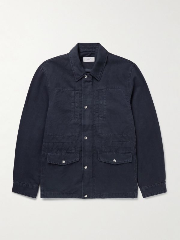 Cotton and Linen-Blend Twill Field Jacket Cotton and Linen-Blend Twill Field Jacket