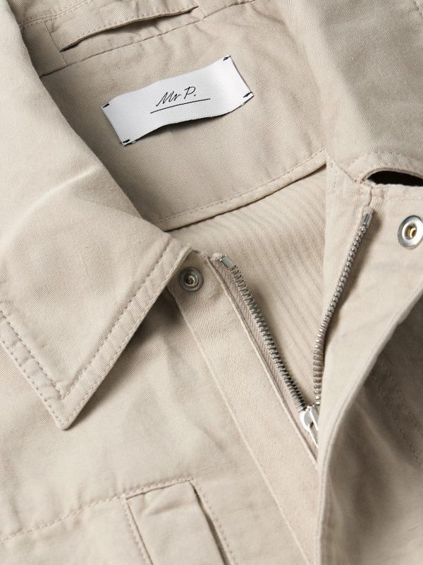 Cotton and Linen-Blend Twill Field Jacket - CU Cotton and Linen-Blend Twill Field Jacket - CU