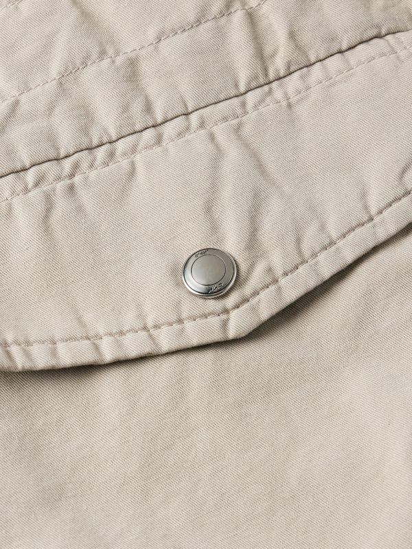 Cotton and Linen-Blend Twill Field Jacket - E1 Cotton and Linen-Blend Twill Field Jacket - E1