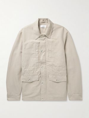 Cotton and Linen-Blend Twill Field Jacket Cotton and Linen-Blend Twill Field Jacket