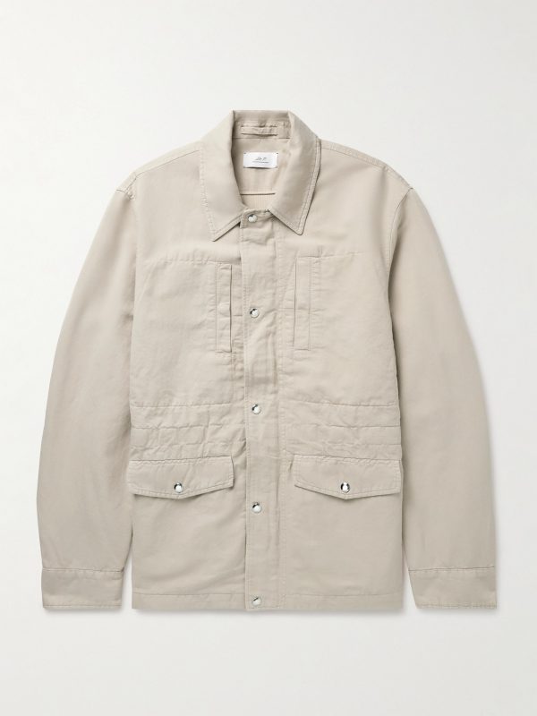 Cotton and Linen-Blend Twill Field Jacket Cotton and Linen-Blend Twill Field Jacket