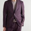 Slim-Fit Virgin Wool, Silk and Linen-Blend Suit Jacket - FR Slim-Fit Virgin Wool, Silk and Linen-Blend Suit Jacket - FR