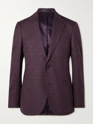 Slim-Fit Virgin Wool, Silk and Linen-Blend Suit Jacket
