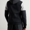 Logo-Embroidered Colour-Block Cotton-Jersey Hoodie - BK Logo-Embroidered Colour-Block Cotton-Jersey Hoodie - BK