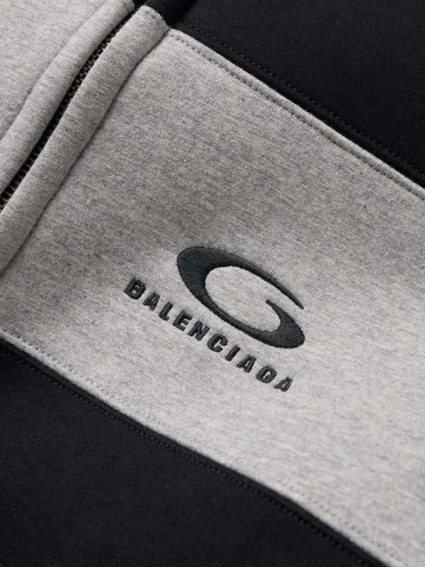 Logo-Embroidered Colour-Block Cotton-Jersey Hoodie - CU Logo-Embroidered Colour-Block Cotton-Jersey Hoodie - CU