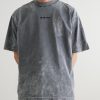 Oversized Distressed Logo-Embroidered Printed Cotton-Jersey T-Shirt - FR Oversized Distressed Logo-Embroidered Printed Cotton-Jersey T-Shirt - FR