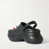 + Crocs™ Embellished Rubber Mules - BK + Crocs™ Embellished Rubber Mules - BK