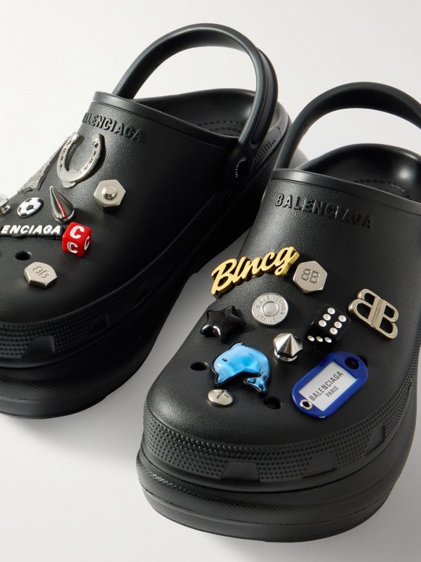 + Crocs™ Embellished Rubber Mules - CU + Crocs™ Embellished Rubber Mules - CU