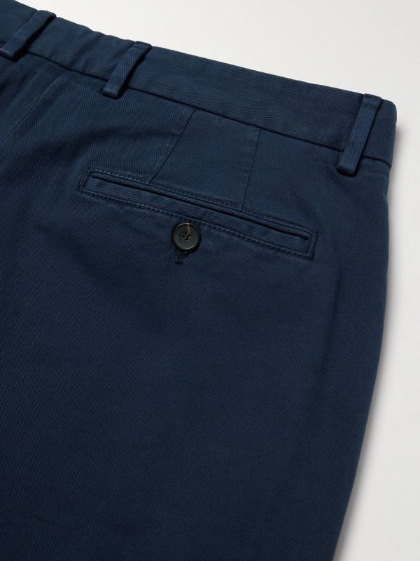 Samuel Straight-Leg Organic Cotton-Blend Twill Chinos - CU Samuel Straight-Leg Organic Cotton-Blend Twill Chinos - CU