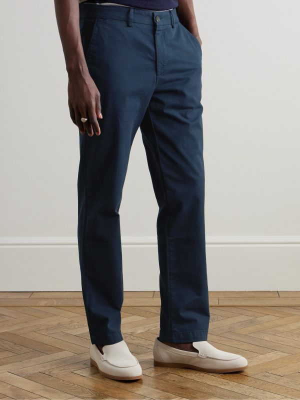 Samuel Straight-Leg Organic Cotton-Blend Twill Chinos - FR Samuel Straight-Leg Organic Cotton-Blend Twill Chinos - FR